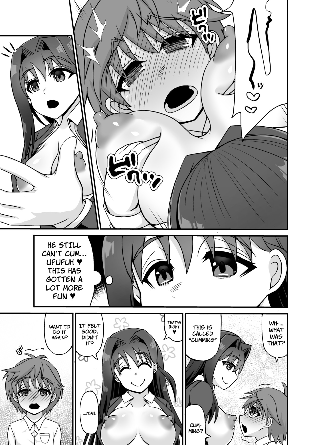 Hentai Manga Comic-The Sperm Squeezing Perverted Onee-san-Read-7